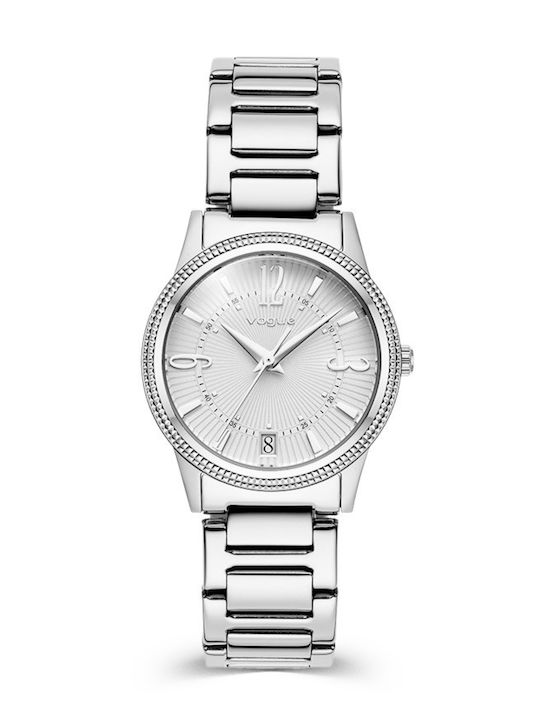 Vogue Women's Watch with Silver Metal Bracelet