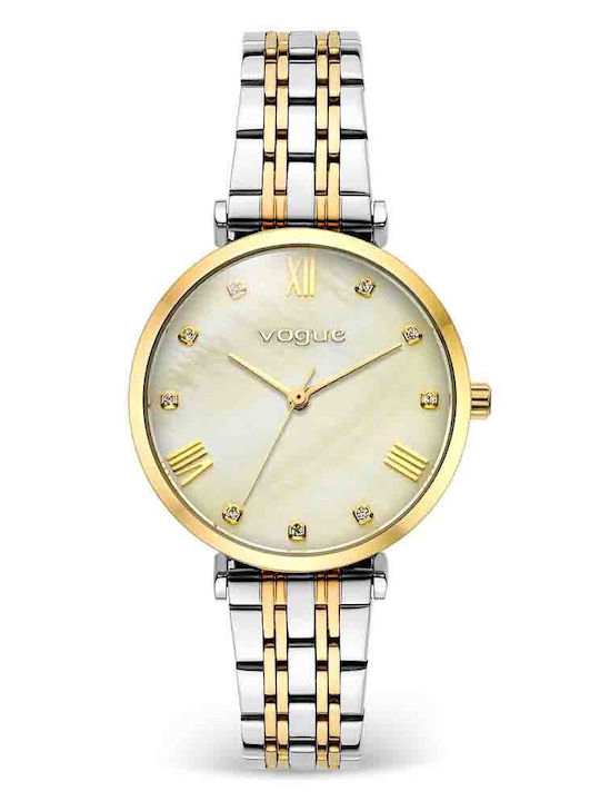 Vogue Women's Watch with Silver Metal Bracelet