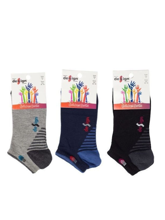 Design Socks Kids' Ankle Socks Colorful 3 Pairs