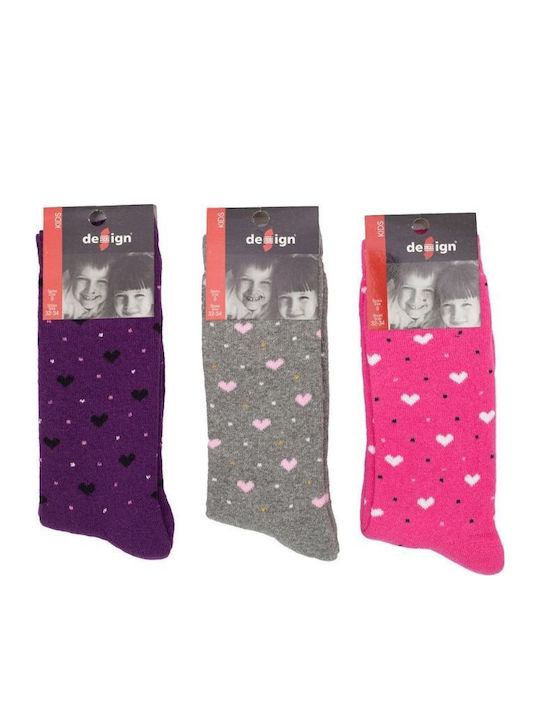 Design Socks Παιδικές Κάλτσες Πολύχρωμο 3 Ζευγάρια