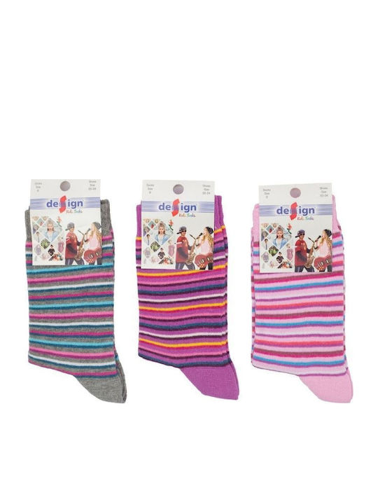 Design Socks Детски чорапи Colorful 3 Чифта