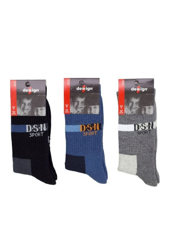 Design Socks Kindersocken Sport Dark Blue 3 Paar
