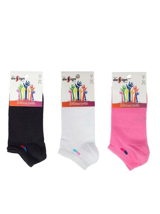 Design Socks Kids' Ankle Socks Colorful 3 Pairs