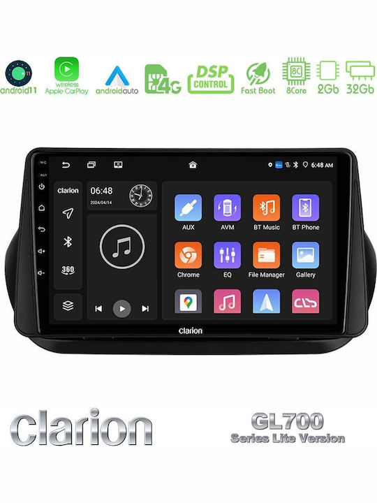 Clarion Автомобилна Аудио Система (Блутут/USB/WiFi/GPS/Apple-Carplay/Android-Auto) с Тъчскрийн 10"