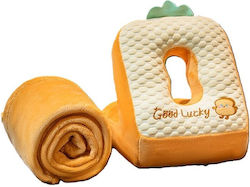 2in1 Set Microfiber Blanket Foam Pillow Flippy Office Travel Breaks Bread Pattern Microfiber 1x1.7 M 30x35x30 Cm Brown 2in1 Set Microfiber Blanket Foam Pillow Flippy Office Travel Breaks Bread Pattern Microfiber 1x1.7 M 30x35x30 Cm Brown