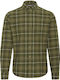 Long-sleeved Shirt Checked Sea Turtle - Green
