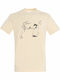 Unisex T-shirt Road Runner Coyote Vintage Cartoons Fanart Cream