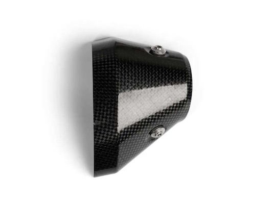 Akrapovic Carbon Motorrad Schutzkleidung Auspuffkappe Schwarz