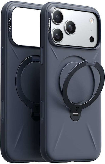 Torras Ostand Q3 Silicone Back Cover Navy Blue iPhone 18 Pro / 17 Pro