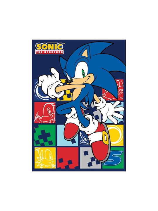 Sonic the Hedgehog Decke Vlies Blau 140x100cm
