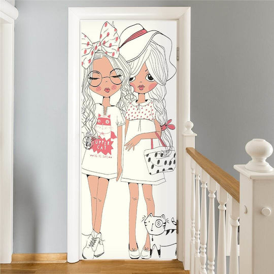 Caravelshop Детска стикерна за стена Врата 90x200бр
