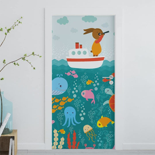 Caravelshop Детска стикерна за стена Врата 140x200бр