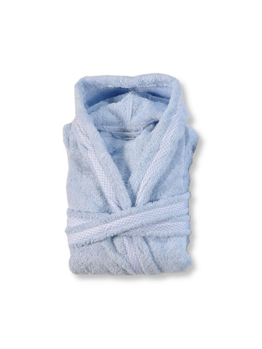 Down Town Home Kids Hooded Bathrobe Ciel No.4