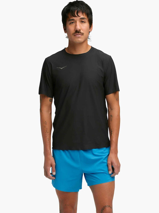 HOKA Airolite Sportliches T-Shirt Schwarz / Gold