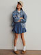 Kids' Denim Skirt Blue