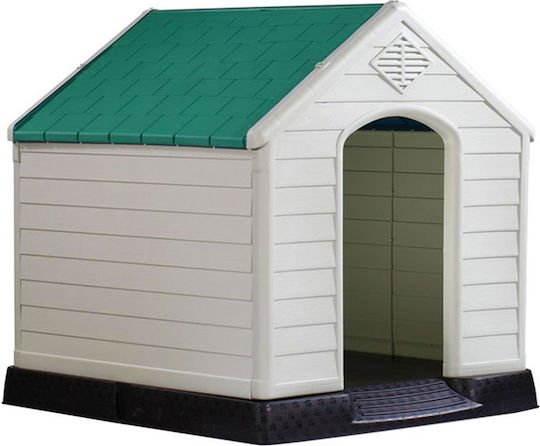 Vesta Large Къщичка за Куче За Външно Ползване Бял 78.5x87.7x81.5см