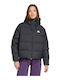 Essentials Women's Puffer Jacket for Winter with Hood Black
