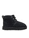 Neumel Ii Suede Kids Boots with Laces Black