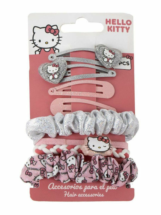 Hello Kitty Σετ Παιδικά Κοκαλάκια με Κλιπ / Λαστιχάκι Φιγούρα σε Πορτοκαλί Χρώμα 8τμχ Hello Kitty Σετ Παιδικά Κοκαλάκια με Κλιπ / Λαστιχάκι Φιγούρα σε Πορτοκαλί Χρώμα 8τμχ