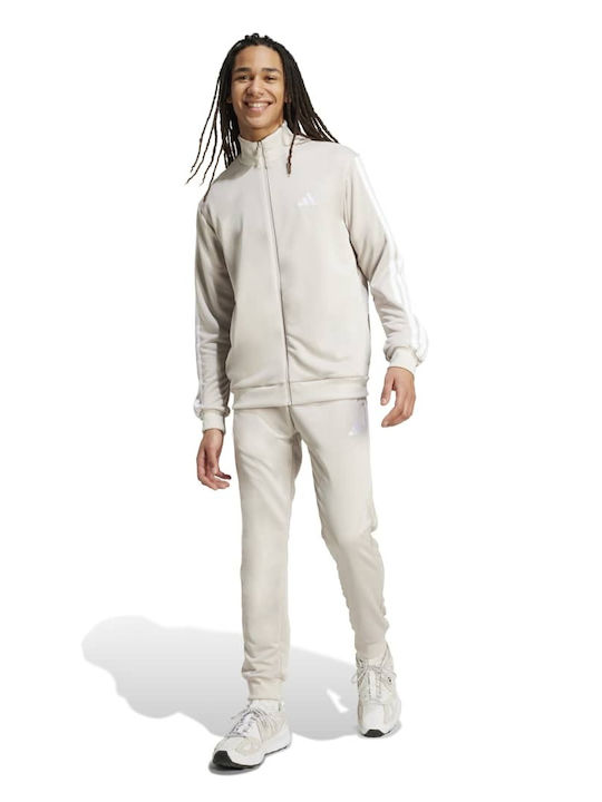 M 3s Trainingsanzug Glänzend mit Gummizug Beige