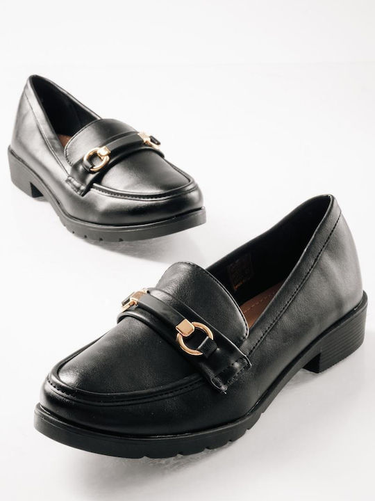 Women's Loafers in Gold Color