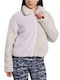 Kurze Damen Sportliche Strickjacke Grau