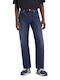 555 Men's Jeans Pants with Relaxed Straight Fit Blue