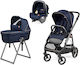 Peg Perego Veloce Belvedere SLK Adjustable 3 in 1 Baby Stroller Suitable for Newborn Blue Shine 10.7kg
