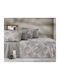 MayHome Bettbezug-Set Baumwolle King Size mit 2 Kissenbezügen 260x240 Geometric