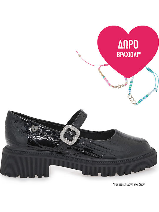 Exe Kids Anatomic Leather Ballerinas with Adjus...