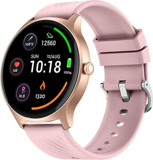 Denver SWC-387 Smartwatch με Παλμογράφο (Ροζ Χρυσό)