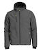 Stenso Reef Pad Work Jacket Softshell Cold with Fleece Lining and with Hood Gray