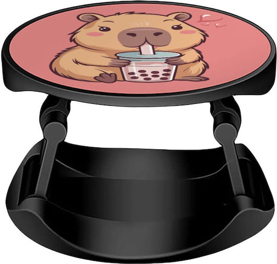 Capybara Bubble Tea Phone Holders Stand Stand Βάση Στήριξης Κινητού Στο Χέρι