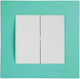 Mutlusan Mutlusan Double Wall Switch with Green...