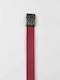 Men's Belt Fabric Red