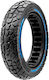 Ewheel Nedong Anvelopă Solidă Compactă 10x2.125-6.5 Scutere Electrice Negru Albastru Ewm864