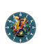 Koupakoupa Ash Ketchum & Pikachu Wall Clock Wooden Gray Ø20cm