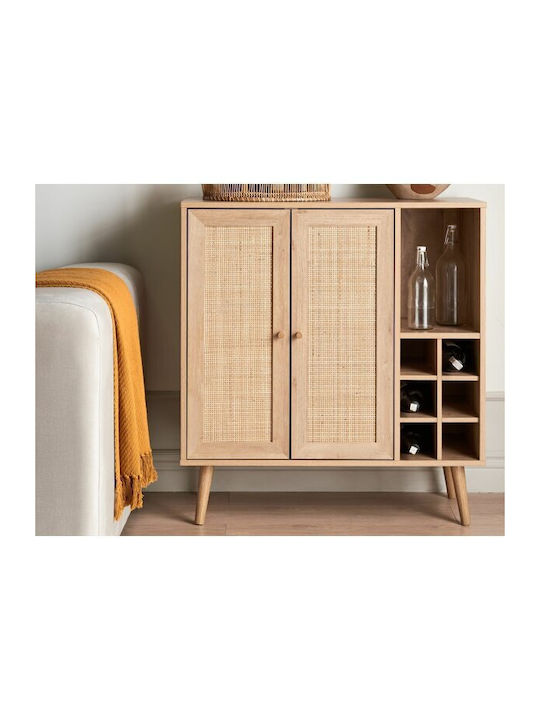 Sideboard Berwyn 2391 Wooden Ανοιχτό Χρώμα Ξύλου, Πεύκο 83x39x89cm