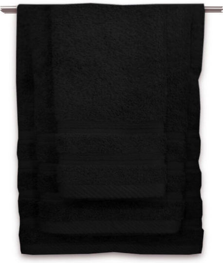 Bath Towel Set 3pcs Black Weight 600gr/m²
