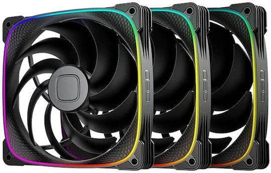 Geometric Future Squama Ventilator Carcasă 140mm cu Iluminare RGB
