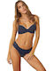 Norddiva Set de Lenjerie Sutien cu Brazilia Dark Blue