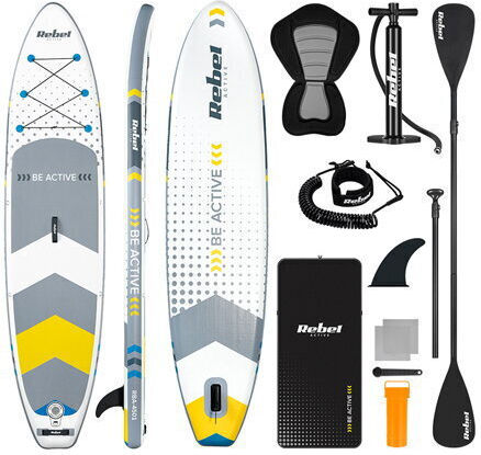 Rebel Aufblasbar SUP Board / Kajak mit Länge 3.5m Weiß