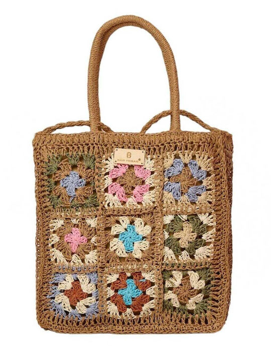 Bag to Bag Сламена Плажна чанта Кафяв