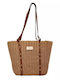 Bag to Bag Stroh Strandtasche Braun