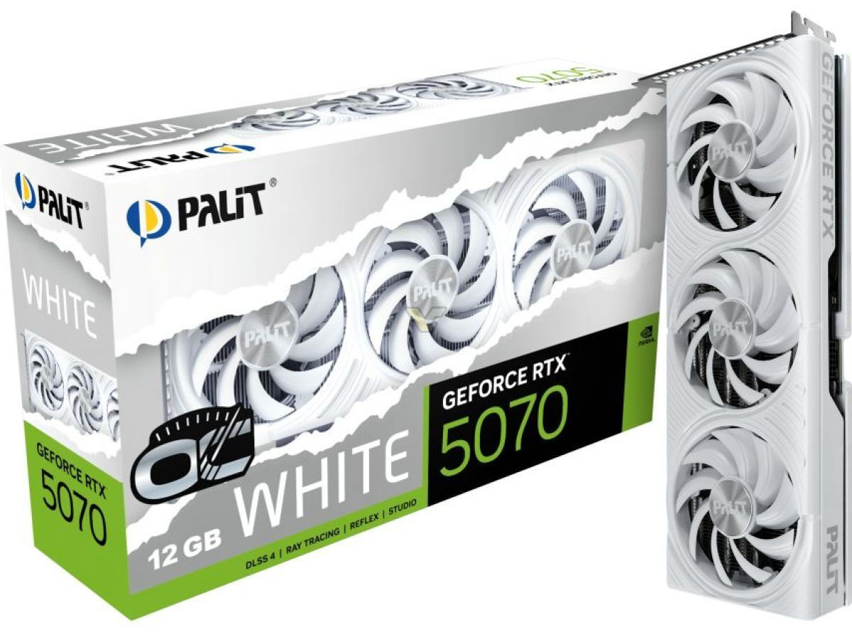 Palit GeForce RTX 5070 12GB GDDR7 White OC Κάρτα Γραφικών