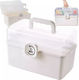 Plastic First Aid Box with Lock & with Equipment