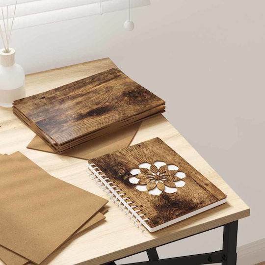 Vidaxl Holzhandwerksdekoration 150 Stück Rauch Eiche 21 X 30 X 0.3 cm