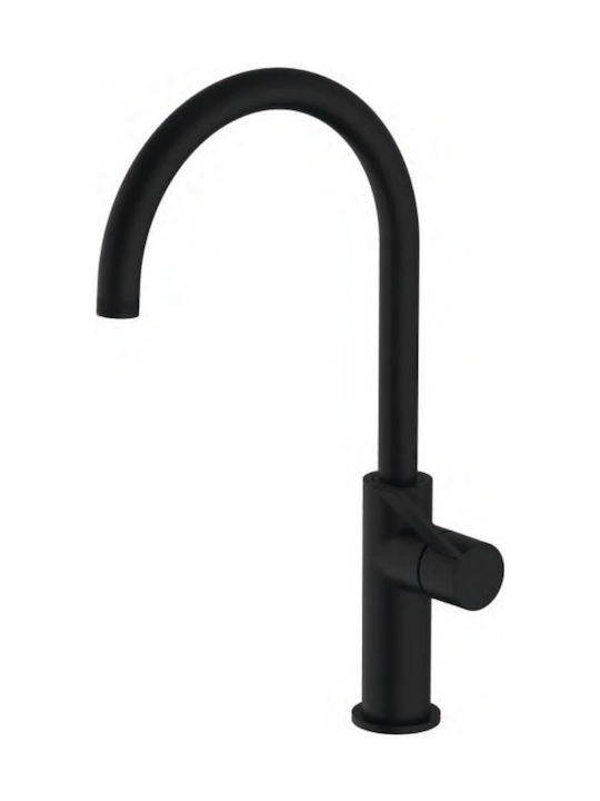 Ottone Meloda Kitchen Faucet Black Counter