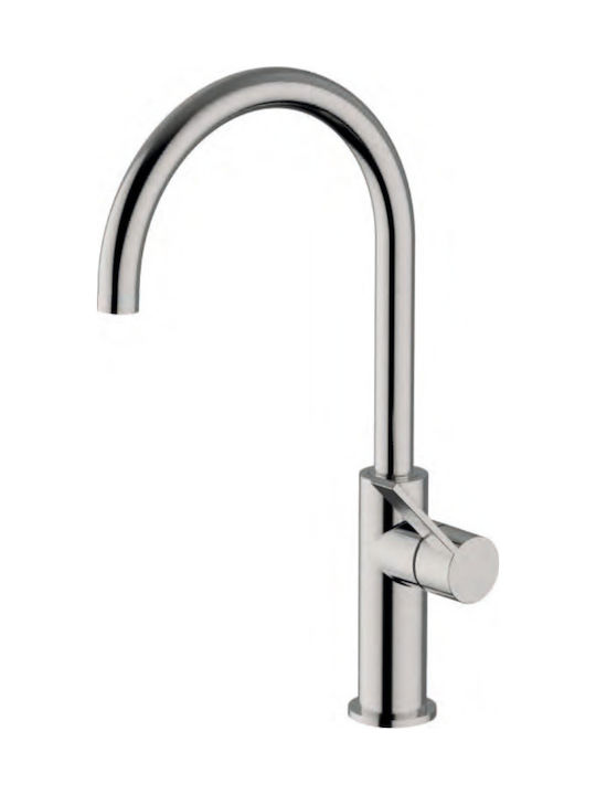 Ottone Meloda Kitchen Faucet Counter Silver