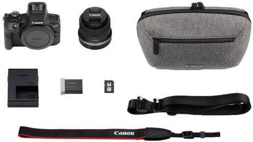 Canon EOS R100 Mirrorless Φωτογραφική Μηχανή Kit (RF-S 18-45mm f/4.5-6.3 IS STM) Μαύρη